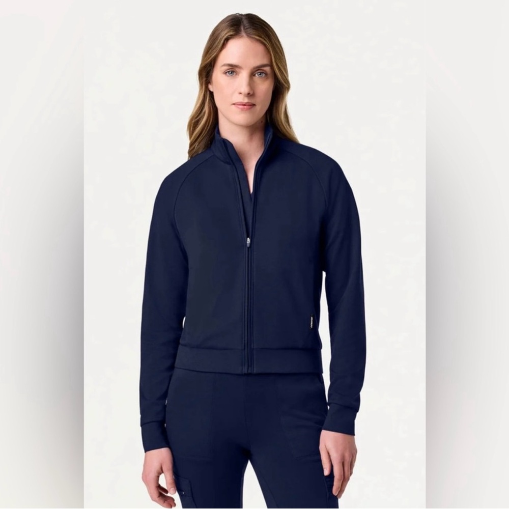 Jaanuu Blue Bomber Jacket with Fitted Silhouette